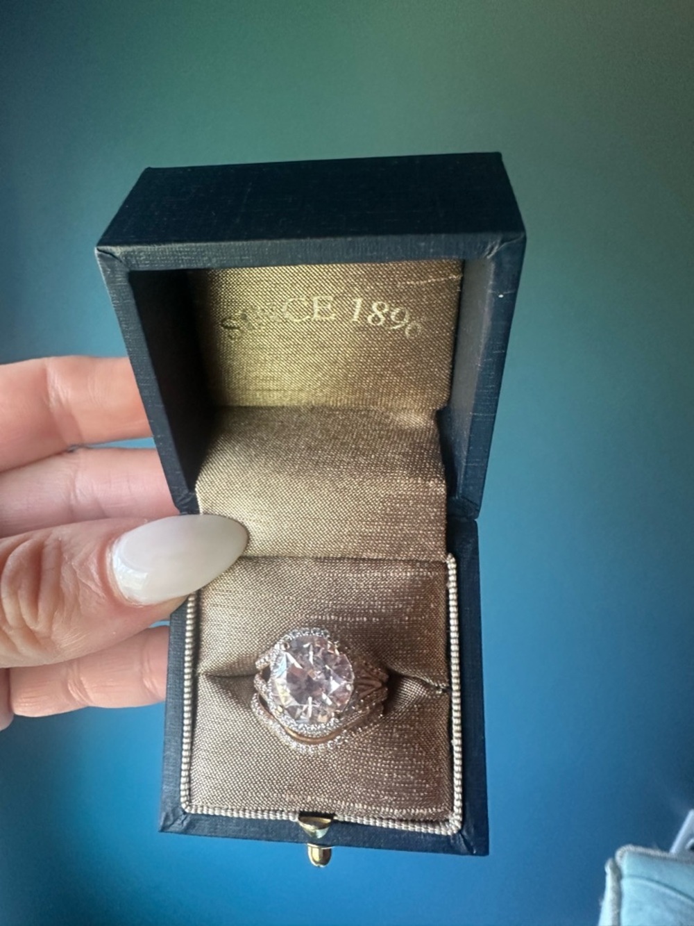 Simon G. Rose Gold and White Gold with Pink Sapphire 6.23CT